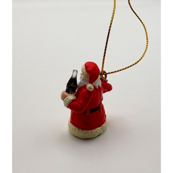 Vintage Coca-Cola Santa Claus Mini Christmas Tree Ornament Coke Bottle - Picture 5 of 7